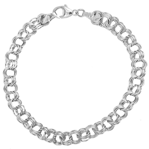 Limited Edition Triple Link Classic Bracelet - Sterling Silver - 20-0023-ss
