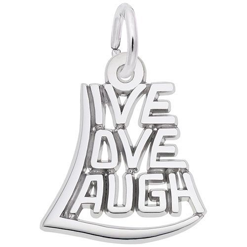 Live, Love, Laugh W/9152 Necklace  - Sterling Silver  - 28-7837-52-SS