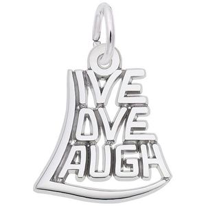 Live, Love, Laugh W/9152 Necklace  - Sterling Silver  - 28-7837-52-SS