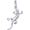 Lizard Charm White Gold - 10-1669