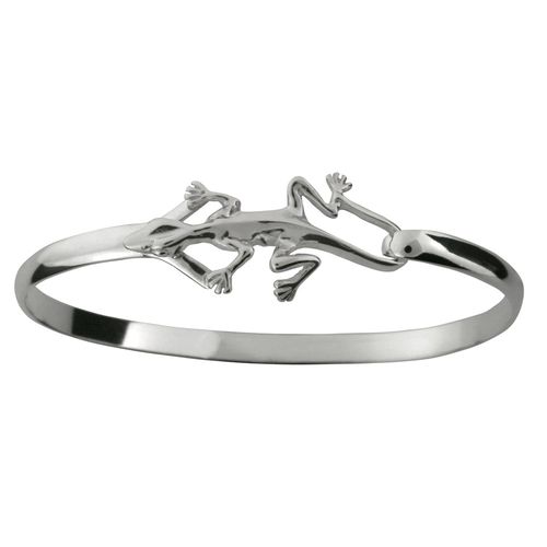 Lizard Hook Bracelet - Sterling Silver 4mm 8.5 Inch