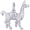 Llama Charm White Gold - 10-3094