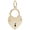 Lock Heart Charm Gold Plated - 10-0719