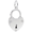 Lock Heart Charm White Gold - 10-0719