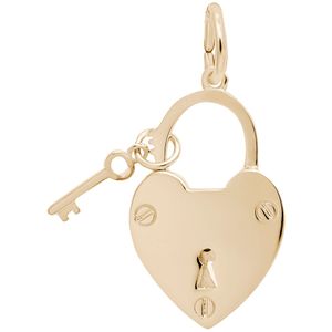 Locked With Love Charm - 10K Gold - 10-1658-10kg