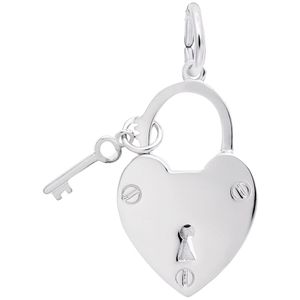 Locked With Love Charm - Sterling Silver - 10-1658-s