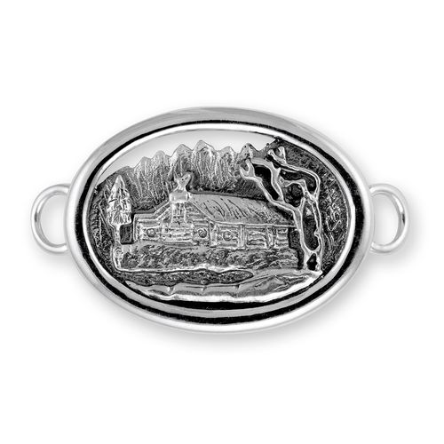 Log Cabin Bracelet Clasp - Sterling Silver