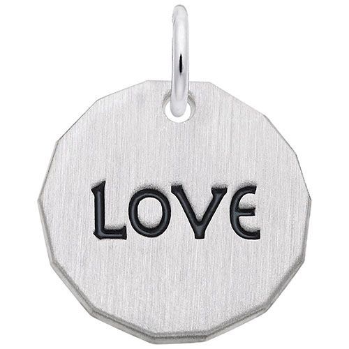 Love Charm Tag W/9152 Necklace  - Sterling Silver  - 28-8431-52-SS