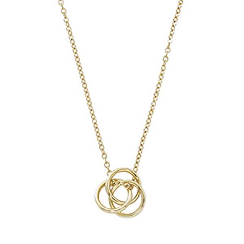 Love Knot Necklace - 14K Yellow Gold 17.5 Inch