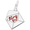 Love Letter Charm White Gold - 10-8347