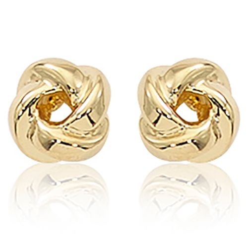 Love Note With Post Earrings - 14K Yellow Gold