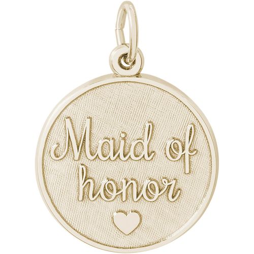 Maid Of Honor Disc Charm - 10K Gold - 10-1834-10kg