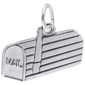 Mail Box Charm 14K While Gold - 10-2997-0-14KW