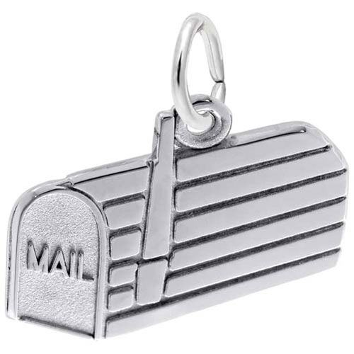 Mail Box Charm 14K While Gold - 10-2997-0-14KW