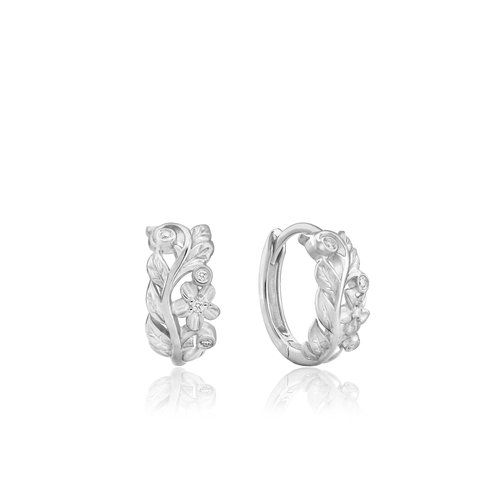 Maile Huggie Earrings, Hawaiian Inspired Earrings, FME-0033/WG