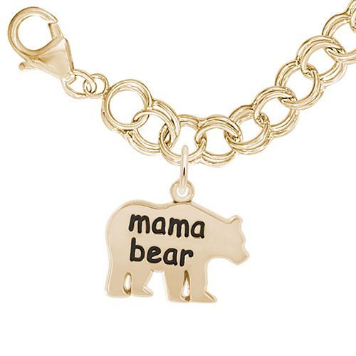Mama Bear Bracelet Set - 14K Gold  - 27-1822-21-14K