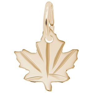 Maple Leaf Charm - 10K Gold - 10-9312