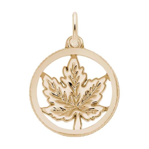 Maple Leaf Charm - 14K Gold - 10-3679
