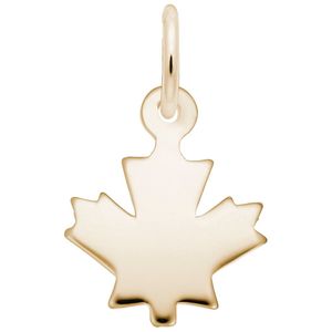 Maple Leaf Charm - 14K Gold - 10-5737