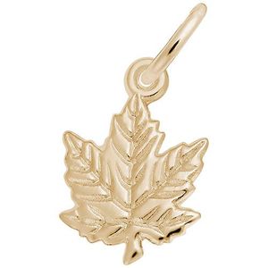 Maple Leaf Charm  - Gold Plated  - 10-104-0-GP