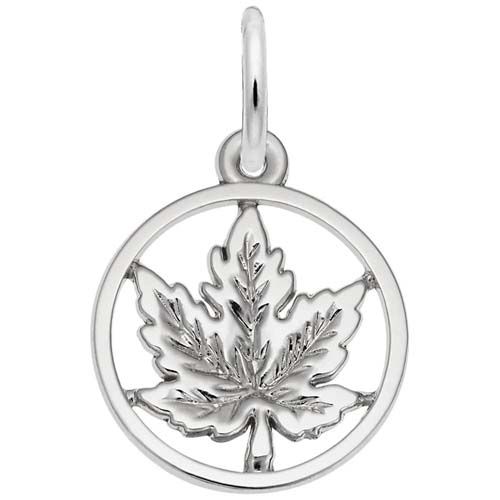 Maple Leaf Charm Sterling Silver - 10-102-0-SS