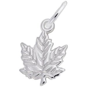 Maple Leaf Charm  - Sterling Silver  - 10-104-0-SS
