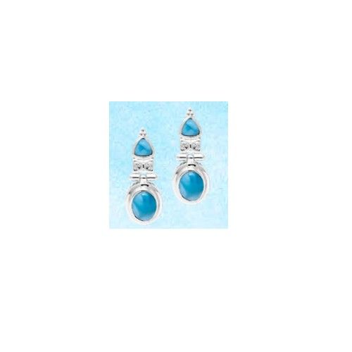 Mar Azul Larimar Earrings  - MAL125SE