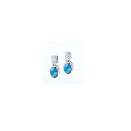 Mar Azul Larimar Earrings  - MAL139SE
