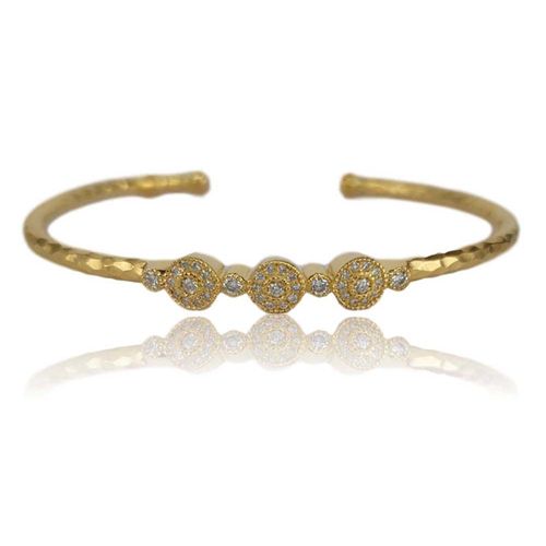 Marika Desert Gold 14k Gold Bangle Bracelet - 8003