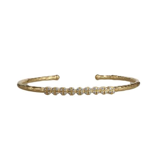 Marika Desert Gold 14k Gold Bangle Bracelet - 8001