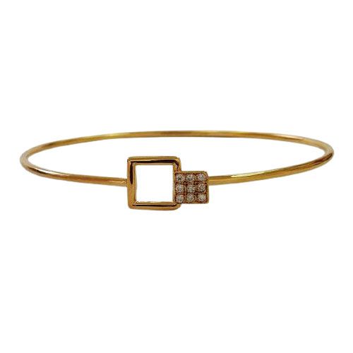 Marika Desert Gold 14k Gold Bangle Bracelet - 5094