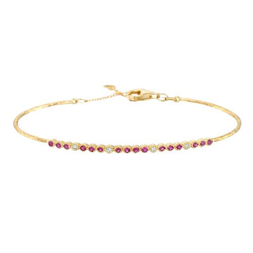 Marika Desert Gold 14k Gold Bangle Bracelet - 7992