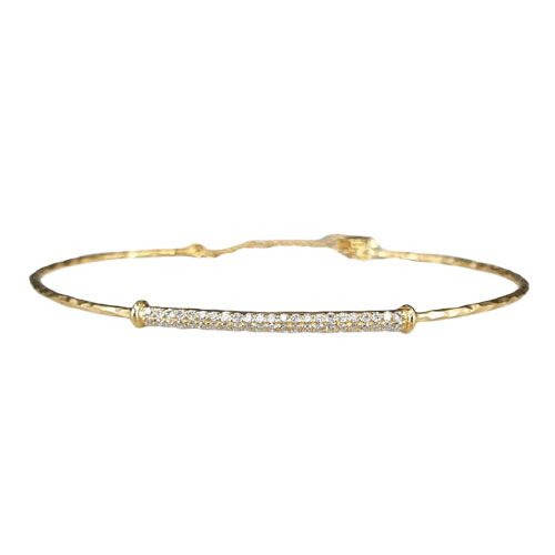 Marika Desert Gold 14k Gold Bangle Bracelet - 8076