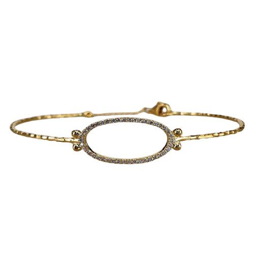 Marika Desert Gold 14k Gold Bangle Bracelet - 8078