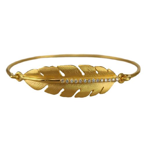 Marika Desert Gold 14k Gold Bangle Bracelet - 8087