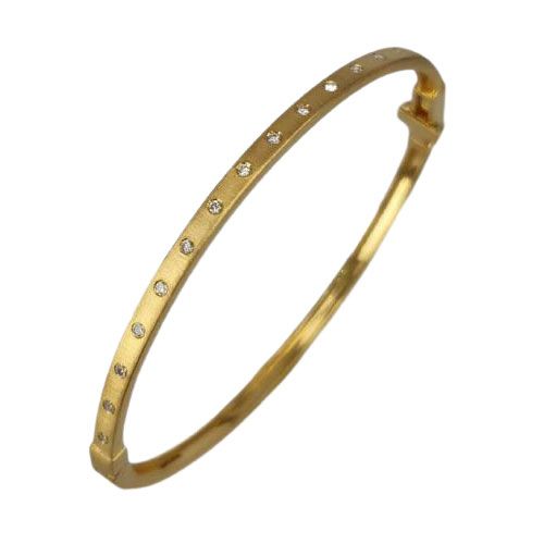 Marika Desert Gold 14k Gold Bangle Bracelet - 8126