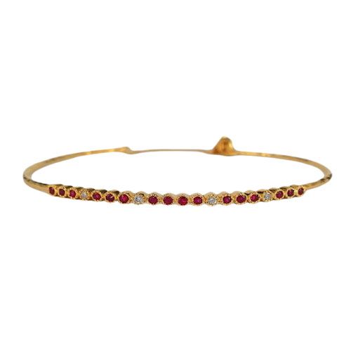 Marika Desert Gold 14k Gold Bangle Bracelet - 8235
