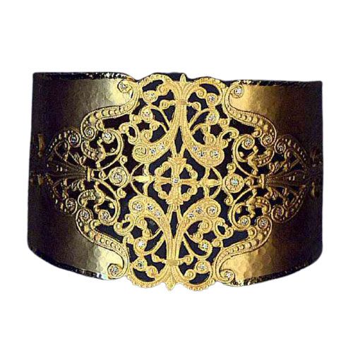 Marika Desert Gold 14k Gold Cuff Bracelet - 7198