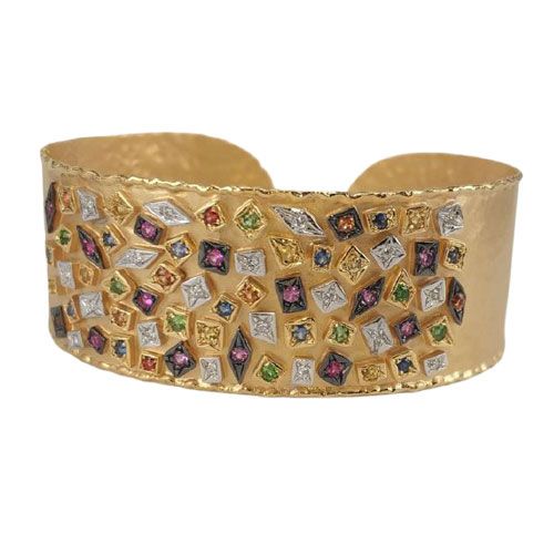 Marika Desert Gold 14k Gold Cuff Bracelet - 7564