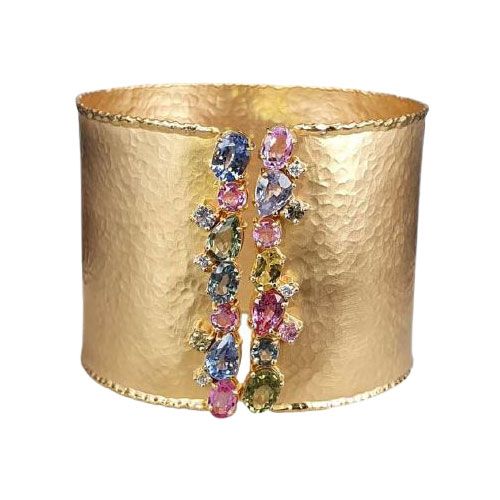 Marika Desert Gold 14k Gold Cuff Bracelet - 7718