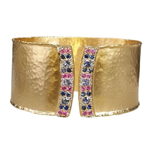 Marika Desert Gold 14k Gold Cuff Bracelet - 7727