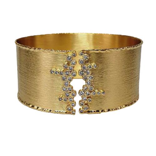 Marika Desert Gold 14k Gold Cuff Bracelet - 7900