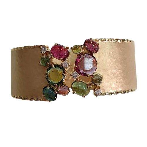 Marika Desert Gold 14k Gold Cuff Bracelet - 8023