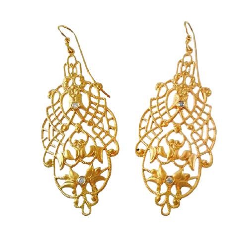 Marika Desert Gold 14k Gold Earring - 1982