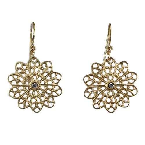 Marika Desert Gold 14k Gold Earring - 1985