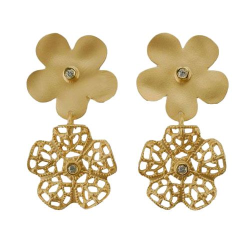 Marika Desert Gold 14k Gold Earring - 3571