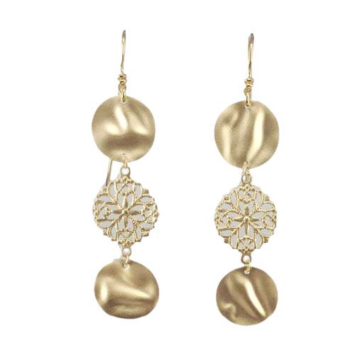 Marika Desert Gold 14k Gold Earring - 3579