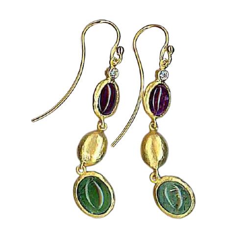 Marika Desert Gold 14k Gold Earring - 6846