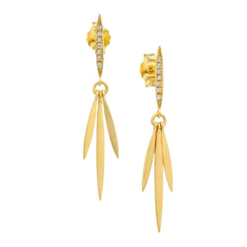 Marika Desert Gold 14k Gold Earring - 6889