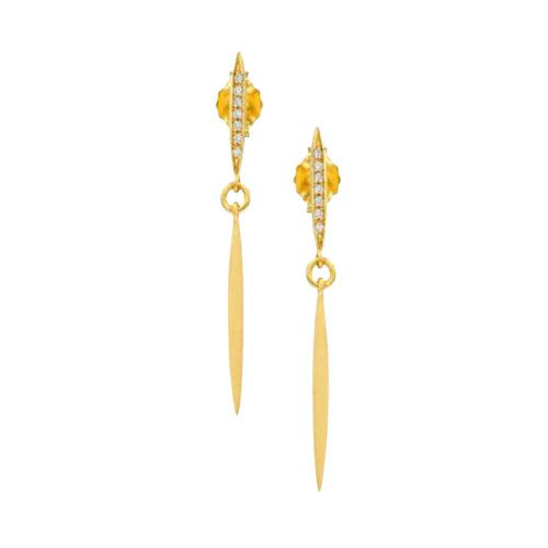 Marika Desert Gold 14k Gold Earring - 6892